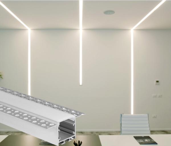 LED Plasterboard Profile Recessed Plaster Gypsum Wall Drywall Led Strip Aluminum