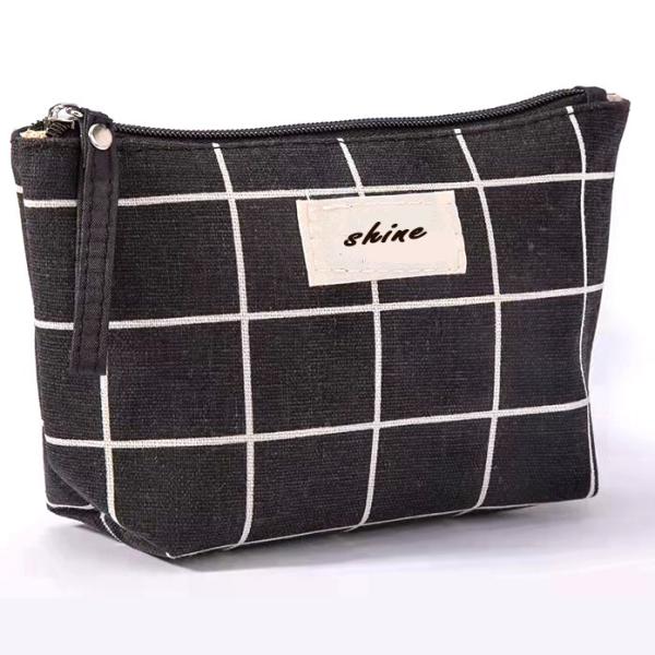 Buy cheap Zipper Blank Canvas Makeup Bag Multifunctional 21CM×12CM×6.5CM from wholesalers