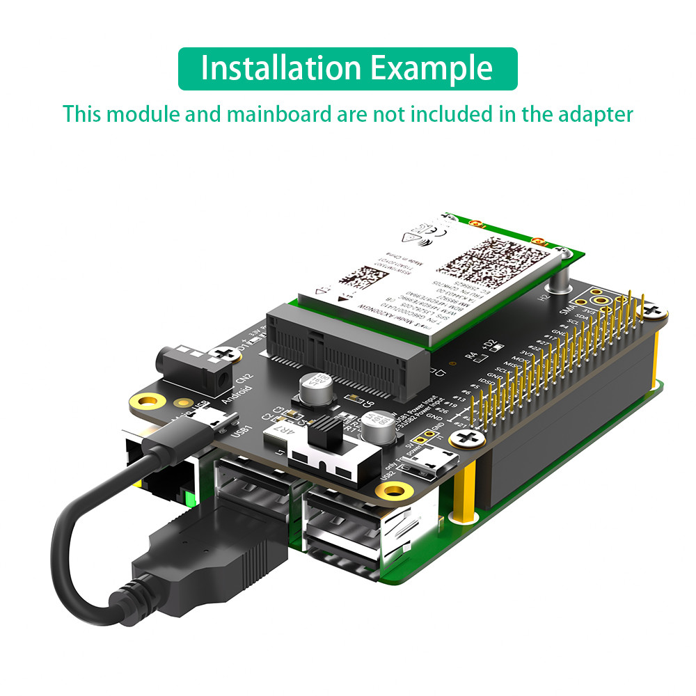 3G 4G LTE Base HAT For Raspberry Asus Tinker Board Samsung ARTIK Latte Panda