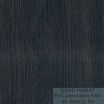 Decorative Black PVC Film 1260mm - 1330mm Width Wooden Grain