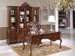 Brown Hard Wooden Workstation Desk