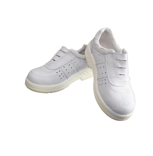 Cleanroom Work Shoes Dust Free ESD PU Leather Safety Shoes Anti Static Steel Toe