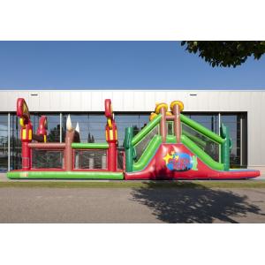Customized Cow Boy Run Huge Inflatable Obstacle Course For Teenagers