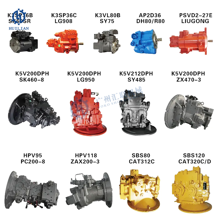 KAWASAKL K3V140DT K3V180DTP K3V280DTH 1A9R-9N05 Excavator EC360B Hydraulic Pump Assy