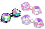 Plastic Hony Newest Product , Flower Lense Kaleidoscope Glasses For Dance Musice