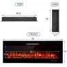 Buy cheap Versatile Safe Electric Fireplace Heater 50 inch 9 Colors Flame Dimplex Mirror Heater from wholesalers