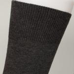 Orange Bamboo Fiber Cotton Dress Socks With Elastane Anti Bacterial Material