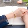 Buy cheap Stainless steel jewelry couple big diamonds bracelet 14k gold adjustable bangles from wholesalers