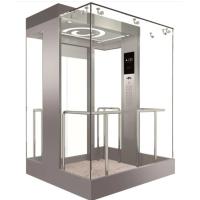 Buy cheap 36 Floors Panoramic Glass Elevator MRL Machine Room Less Traction product