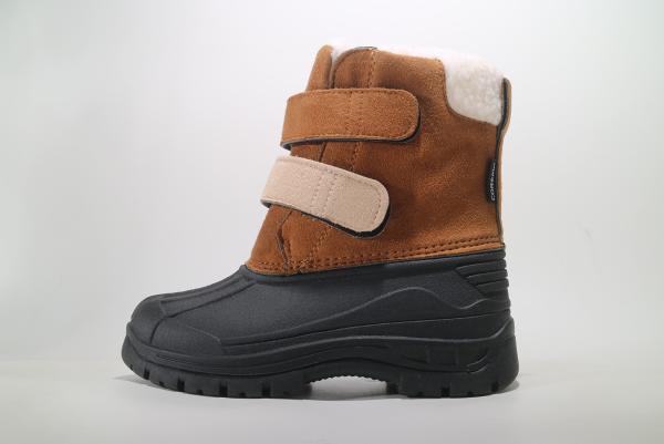 Buy cheap Leather Unisex Flat Heel Toddler Snow Boots Outdoor Junior Winter Boots from wholesalers