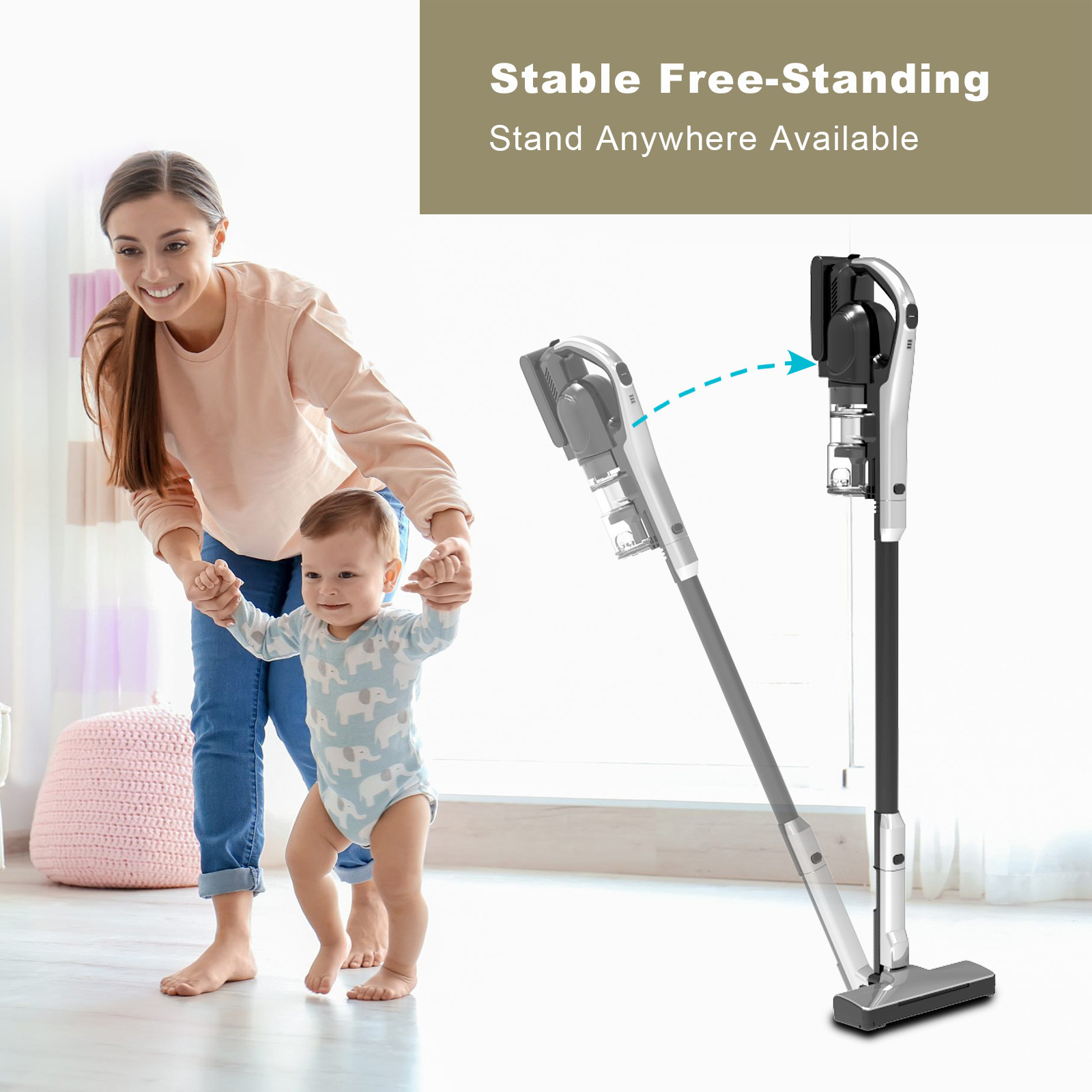 Fade Free Suction Vacuum Cleaner For Pet Hair 235W 20Kpa