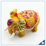 Thai Style Elephant Enamel Ornaments Jewelry Box Home Furnishing Lucky Elephant