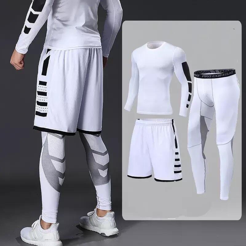 High Quality Wholesale Men&prime;s Training Sportswear Sets Gym Fitness Sports Wear Suit
