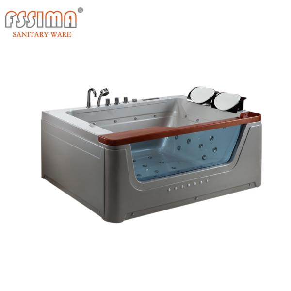 Buy cheap 1700mm 66in Freestanding Jetted Bathtub Small Waterfall Spa Whirlpool from wholesalers