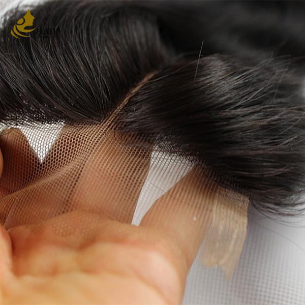 Buy cheap No Shedding Brazilian Lace Frontal Closure Human Hair 10 Inch-20 Inch from wholesalers