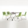 Buy cheap stackable armless sled frame chair from wholesalers