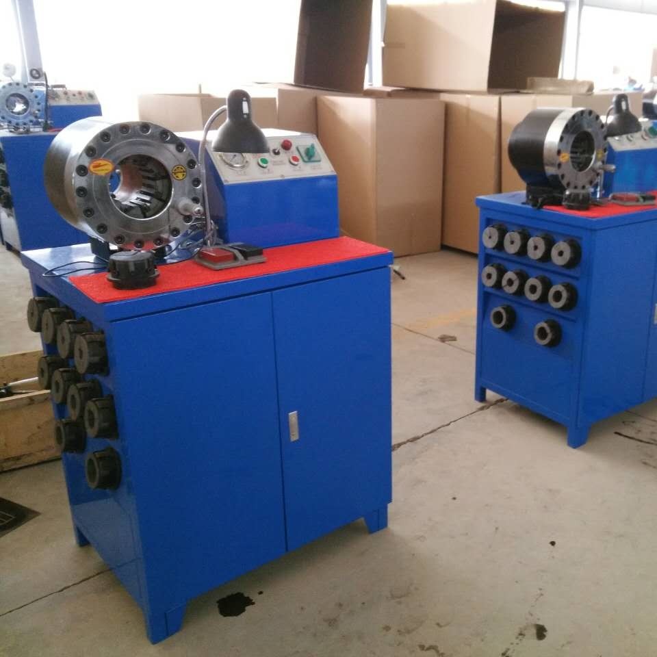 Electric Steel Industrial Hydraulic Hose Pipe Crimping Machine For Different Pressure Hose
