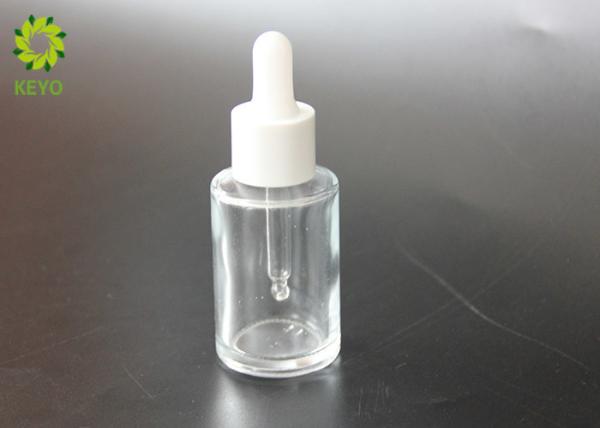 Buy cheap Square Empty Cosmetic Bottles , Clear Glass Essential Oil Dropper Bottles from wholesalers