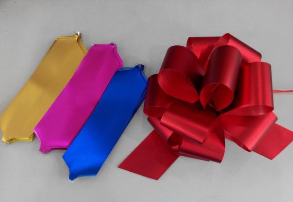 Buy cheap Cheerleading Accessories Metallic Pom Pom Bows Pull Ribbon Bows from wholesalers