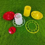Durable Red And White Plastic Automatic Chicken Feeder Poultry Feeder Suitable
