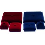 10*10*3cm Hanhong Custom Logo Luxury Jewelry Packaging Box Velvet Necklace Ring