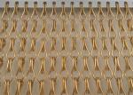 Gold Copper Color Aluminum Chain Curtain For Decorative Room Divider