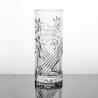 Buy cheap Embossed Clear Shaped Glass Vases 24.8cm Lead Free Crystal Cylinder Vase from wholesalers