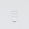 Buy cheap Metal 7mm Slide Lock Bra Strap Adjusters , White Adjustable Bra Strap Buckle from wholesalers
