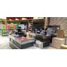 Buy cheap Morden Register Checkout Counter , ODM Supermarket Cashier Desk With Conveyor Belt from wholesalers