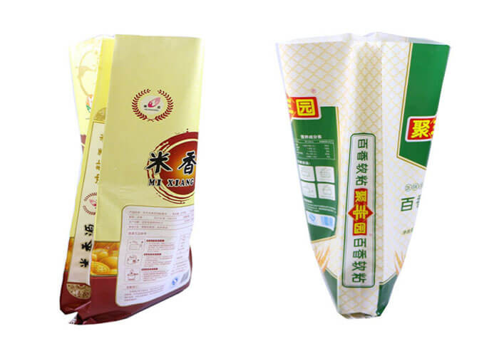 Lightweight Dog Food Packaging Bag , Hemmed Bottom Gusseted Poly Bags
