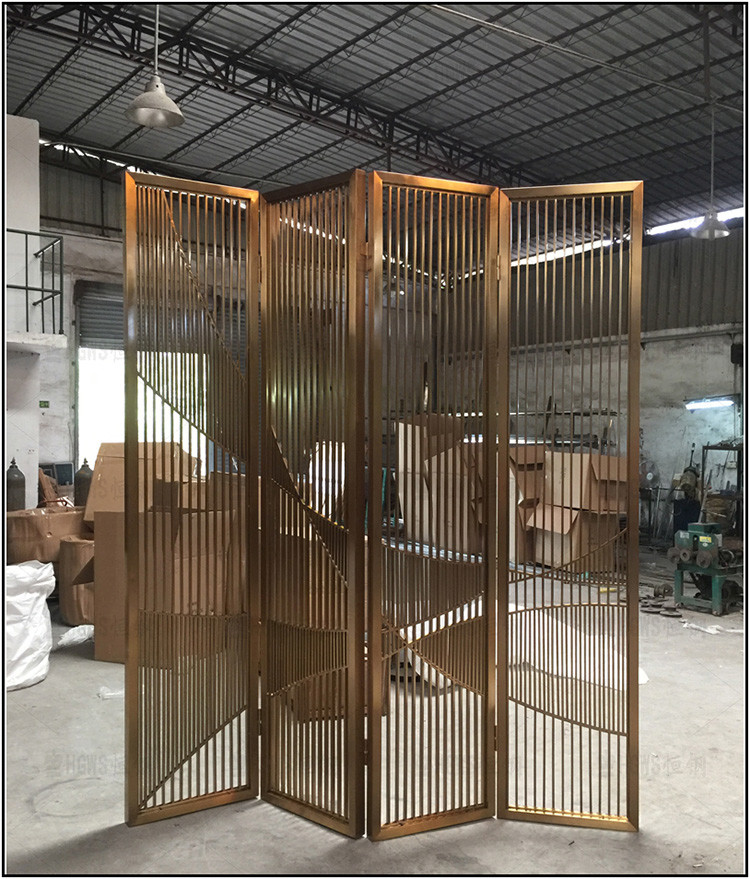 Hairline Gold Stainless Steel Room Dividers For Office/Room/Interior Decoration