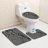 Buy cheap Stone Printed 3 Pc Bath Rug Set 45*75cm Toilet Seat Cover Rug from wholesalers