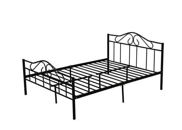 Buy cheap Bedroom Furniture Queen Metal Frame 0.6mm Double Iron Bed from wholesalers