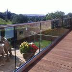 Floor Mount Frameless Glass Balustrade System Stainless Steel 304 / 316