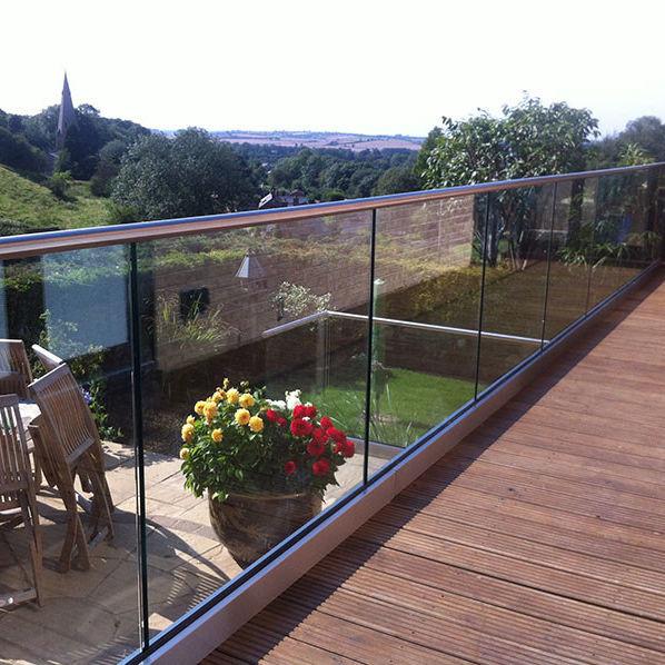 Buy cheap Floor Mount Frameless Glass Balustrade System Stainless Steel 304 / 316 from wholesalers
