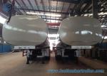 45m3 304 2B Edible Grade Chemical Tank Trailer 3 Axle For Milk / Liquid Food