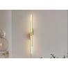 Buy cheap Nordic minimalist light luxury long strip wall lamp simple modern living room TV background wall bedroom bedside mirror grille lamp from wholesalers