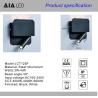 Buy cheap Wall lamp modern bedroom study lens acrylic shade wall light led simple living room lamp creative hotel bed from wholesalers
