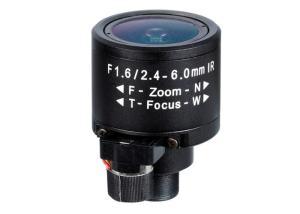 Wholesale 1/3" 2.4-6.0mm Megapixel F1.6 M12 Mount DC Auto IRIS IR Vari-focal Lens, 2.4-6.0mm Camera Lens from china suppliers