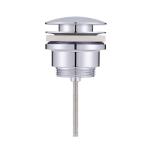 Buy cheap Unslotted Bathroom Sink Drain Click Clack Chrome Bathroom Sink Pop Up Drain from wholesalers