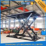 CE TUV SGS 3.3M Hydraulic Scissor Car Lifts For Small Garages 3000kg Loading