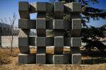 Stone mordern city sculptures for park