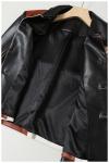 High Fashion Breathable Stitching Color Long Sleeve Button Cropped PU Baseball