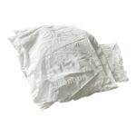 Industrial bed sheet rags cut pieces white cloth scrap textile fabric waste