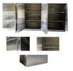 Stainless 100 Lbs Chemical Steel Storage Cabinet With Recessed Handle For Safety
