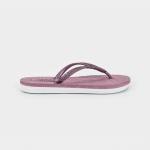 Water Resistant EVA Thick Sole Flip Flops Womens With Fabric Strap