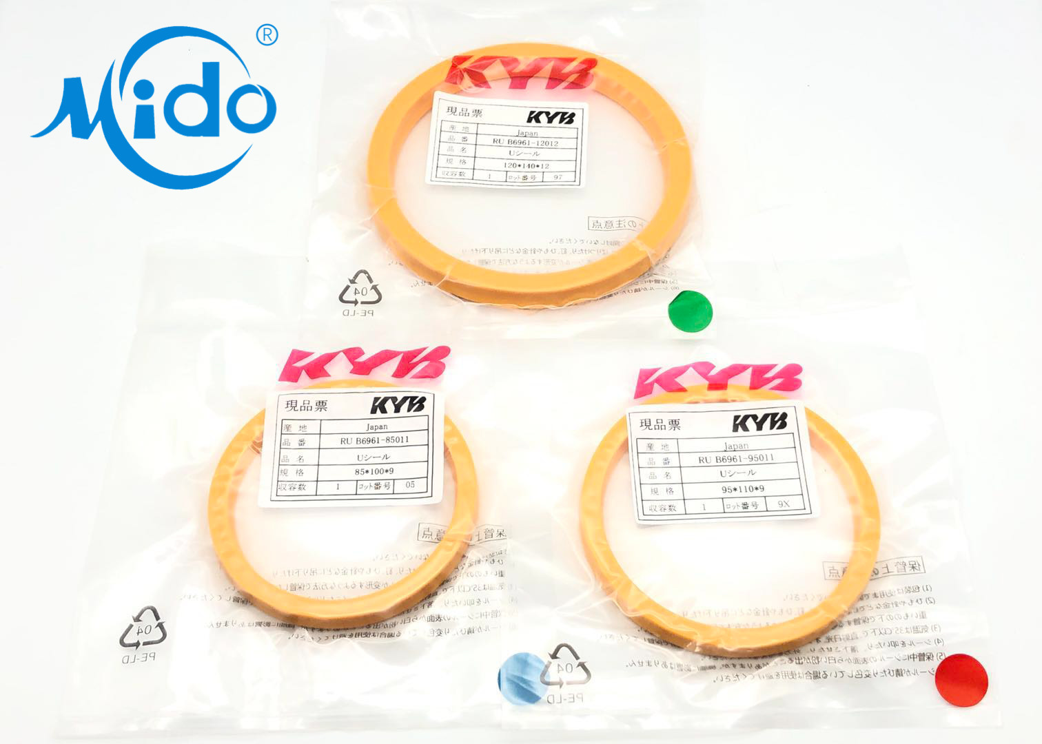 KYB Genuine Parts Repair Seal 120-135-9 Hydraulic Cylinder Rod Seals Oil Resistance