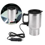Car Heating Cup Travel Coffee Cup 12V Electric Heating Mug Stainless Steel
