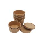Waterproof Heat Resistant 16oz Paper Bowls And Lids For Branding