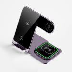 Multifunction Cool Electronic Gifts Portable 15w Wireless Charger Stand Foldable